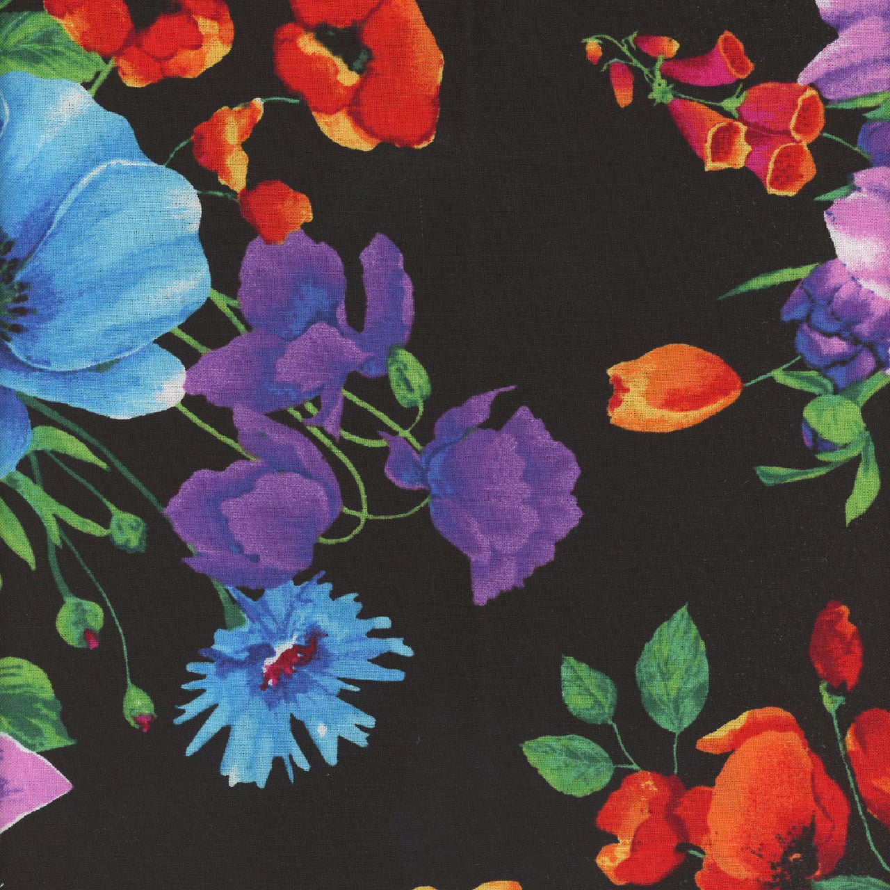 Midnight Garden - 100% Cotton